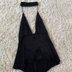 Sexy black cholker top